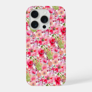 PixDezines H2 Sommerblumen Helle Farbtöne iPhone 15 Pro Hülle