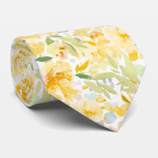 PixDezines H2 Sommerblumen Helle Farbtöne Krawatte