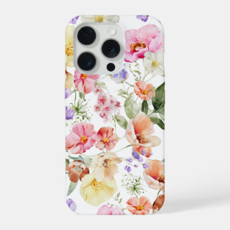 PixDezines H2 Sommergarten Blumen DIY Farbe iPhone 15 Pro Hülle