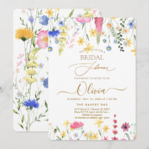 PixDezines H2 Zarte Wilde Blumen Brautdusche