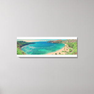 PixDezines hanauma bay 30"x7" Leinwanddruck