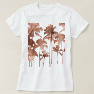 PixDezines Hawaii, Aloha Palm Trees/Imitats Rose G T-Shirt