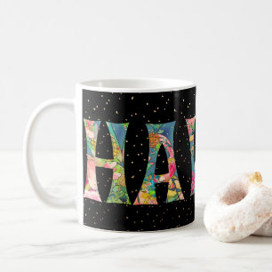 PixDezines Hawaii Ananas Collage Wasserfarbe Tasse