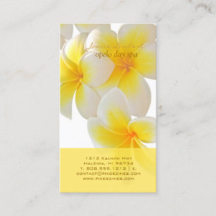 PixDezines Hawaii Plumeria Visitenkarte