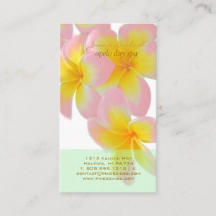 PixDezines Hawaii Rosa Plumeria/DIY-Farbe Visitenkarte