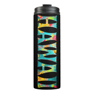 PixDezines HAWAII TIKI/DIY Hintergrund Thermosbecher