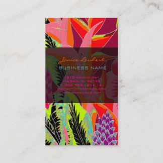 PixDezines Hawaiian Dschungel 3 - benutzerdefinier Visitenkarte