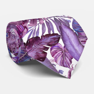 PixDezines Hawaiianischer Dschungel Merlot Lila La Krawatte