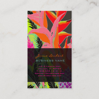 PixDezines Hawaiischer Dschungel 3 Visitenkarte
