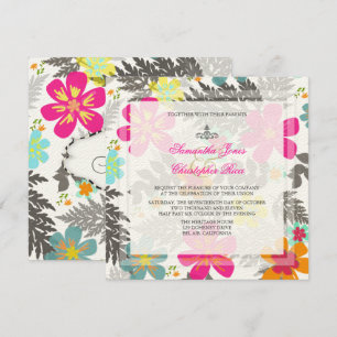 PixDezines HAWAIISCHER DSCHUNGEL/DIY HINTERGRUND/F Einladung