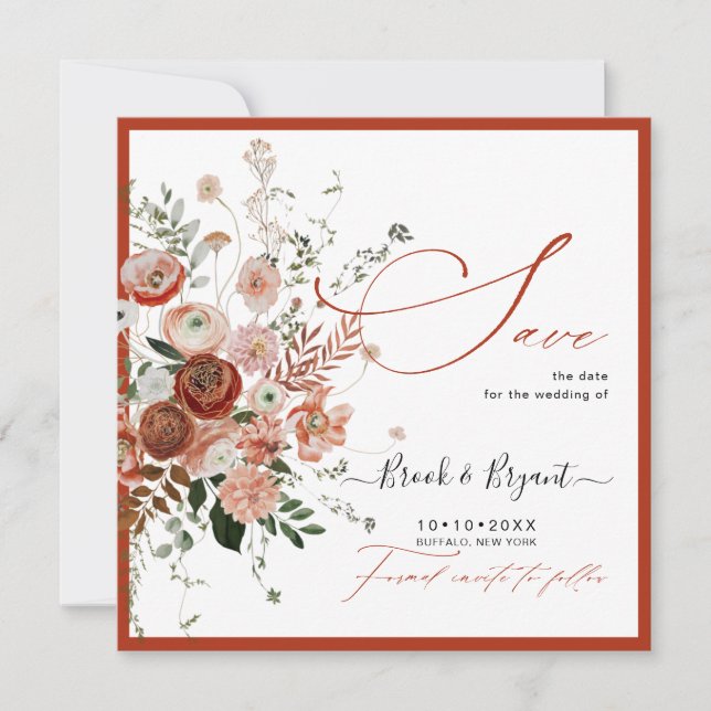 PixDezines HerbstLiebe Save the Date (Vorderseite)