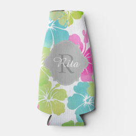 PixDezines-Hibiskus/DIY-Hintergrund Flaschenkühler