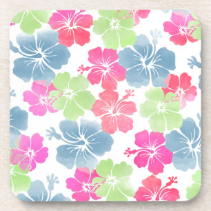 PixDezines hibiskus/diy Hintergrund Getränkeuntersetzer
