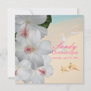 PixDezines Hibiskus Lei /strand/tropische Hochzeit Einladung