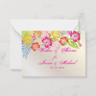 PixDezines Hibiskus Leis Wünsche + Ratgeber Karten