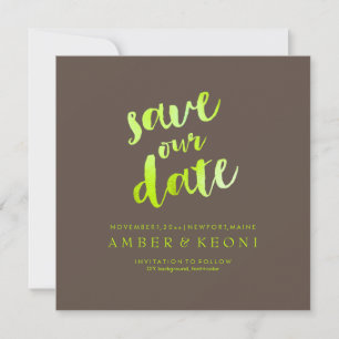 PixDezines-Hintergrund Rett Datum/Limettengrün/DIY Save The Date