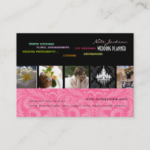 PixDezines Hochzeitsplaner/diy Farben+Schriftarten Visitenkarte