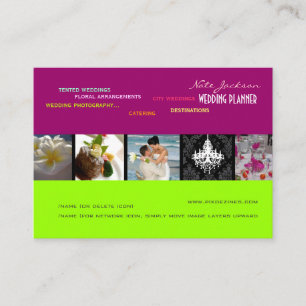 PixDezines Hochzeitsplaner/diy Farben+Schriftarten Visitenkarte