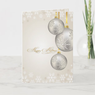 PixDezines Holiday Cards, Silberschmuck Feiertagskarte