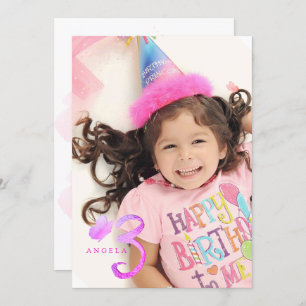 PixDezines Hot Pink Butterflies Wasserfarbe Einladung