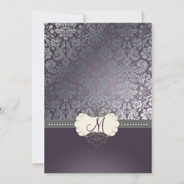 PixDezines Imitat Silber/DIY Hintergrund/Zitrone Einladung (Vorderseite)