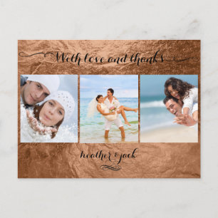 PixDezines Imitate Kupfer/Hochzeit Fotos vielen Da Postkarte