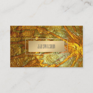 PixDezines Imitate Metallische Goldtextur Visitenkarte