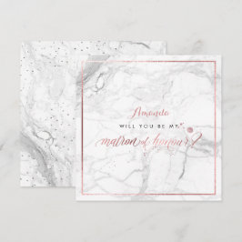 PixDezines Imitate Rose Gold Ihr Ehrenmatron Einladung