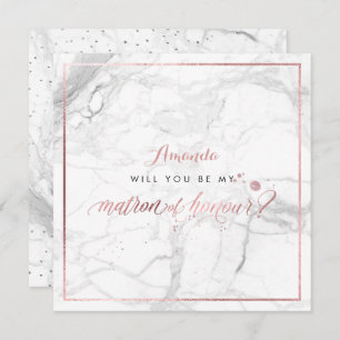 PixDezines Imitate Rose Gold Ihr Ehrenmatron Einladung