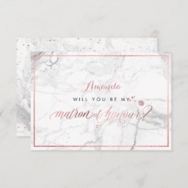 PixDezines Imitate Rose Gold Ihr Ehrenmatron Einladung