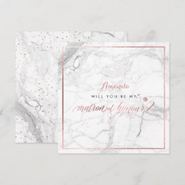 PixDezines Imitate Rose Gold Ihr Ehrenmatron Einladung