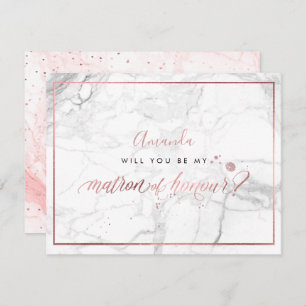 PixDezines Imitate Rose Gold Ihr Ehrenmatron Einladung