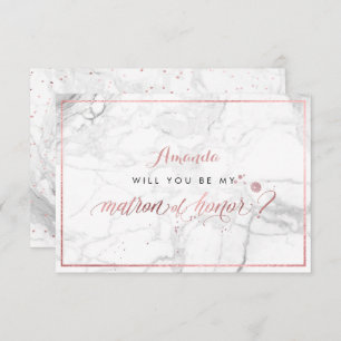 PixDezines Imitate Rose Gold Ihr Ehrenmatron Einladung