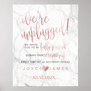 PixDezines Imitate Rose Gold #UNPLUGGED CEREMONY Poster