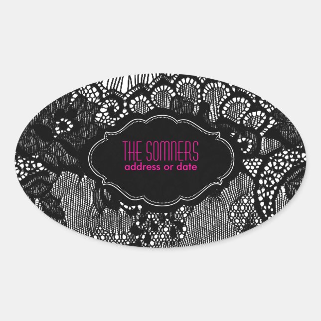 PixDezines-Imitate Spitzen-/ DIY-Hintergrundfarbe Ovaler Aufkleber (Vorderseite)