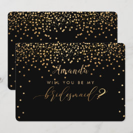 PixDezines Imitats Gold werden Sie sein..Bridesmai Einladung