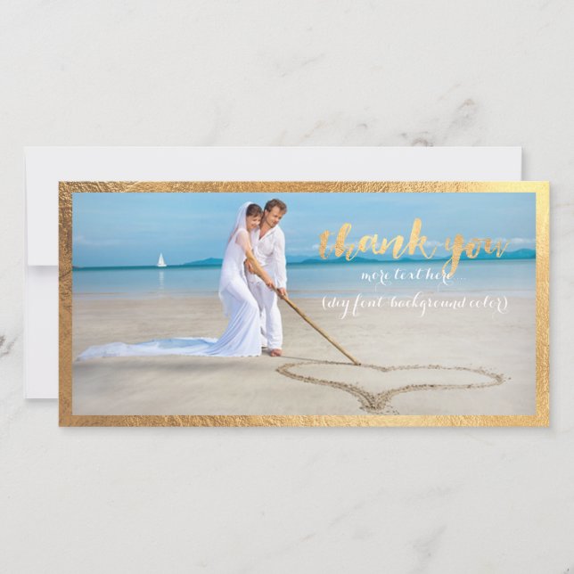 PixDezines Imitats Goldrahmen/vielen Dank für Ihr  Dankeskarte (Vorderseite)