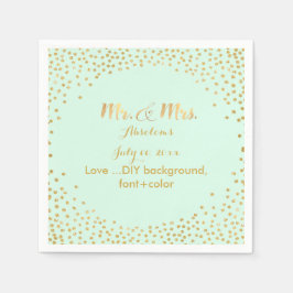 PixDezines Imitats Goldspecks/DIY Farbe/Minze Serviette