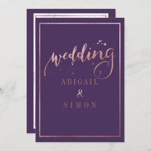 PixDezines Imitats Rose Gold Script/DIY Farbe Einladung