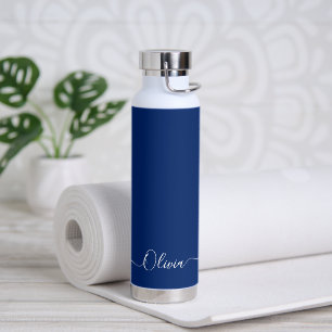 PixDezines Indigo Blue DIY Farbe Trinkflasche