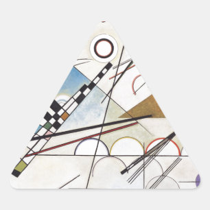 PixDezines Kandinsky 1923 Komposition VIII Dreieckiger Aufkleber