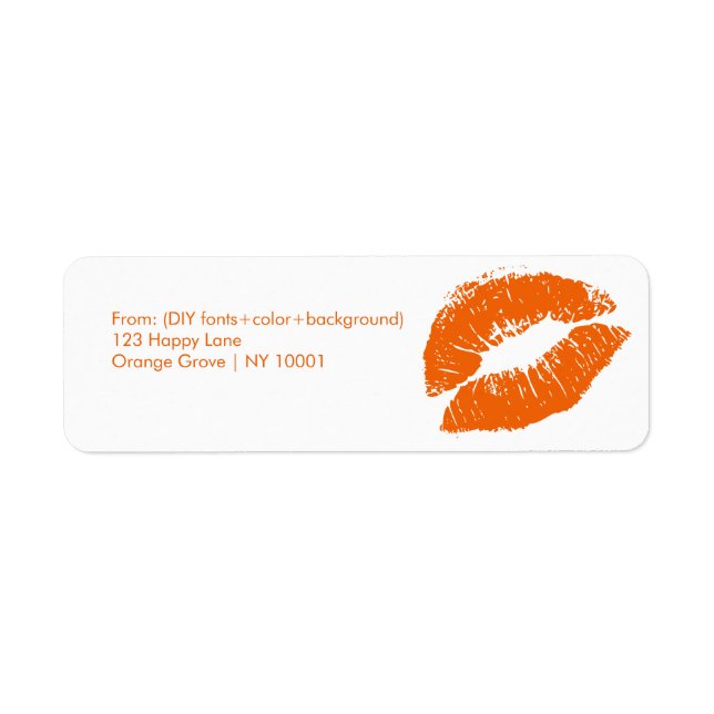 PixDezines kiss/lips/orange (Vorne)