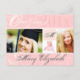 PixDezines-Klasse 2012/Wirbel/DIY-Farben+Schriftar Ankündigungspostkarte