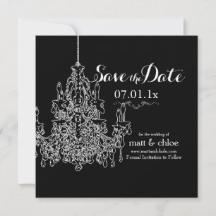 PixDezines Kronleuchter/rett Datum/Farbe Save The Date