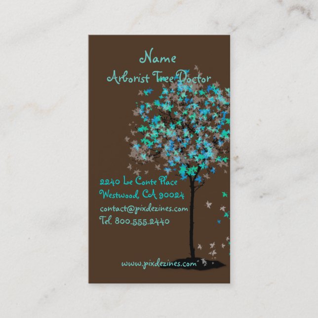 PixDezines Landschaftscaper/Baumtrimmer/DIY Farben Visitenkarte (Vorderseite)