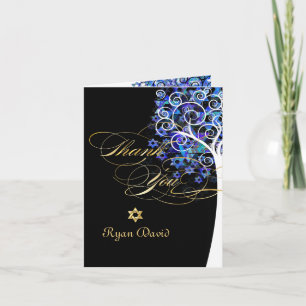 PixDezines Lebensbaum/Danke/DIY-Hintergrund Dankeskarte