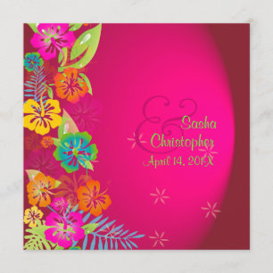 PixDezines Leis/Luau/Hibiskus Einladung