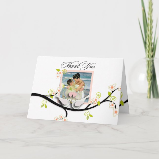 PixDezines-Liebe taucht/dunkle Hintergrundfarbe au Dankeskarte (Vorderseite)