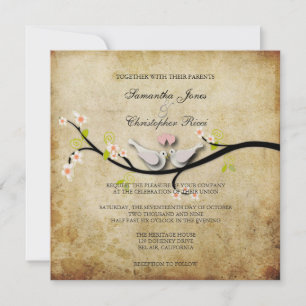 PixDezines lieben Tauben/DIY Hintergrundfarbe Einladung