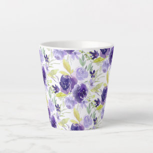 PixDezines Lila Blume Milchtasse
